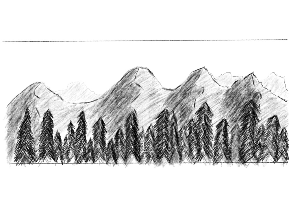 Nauka rysowania krajobraz