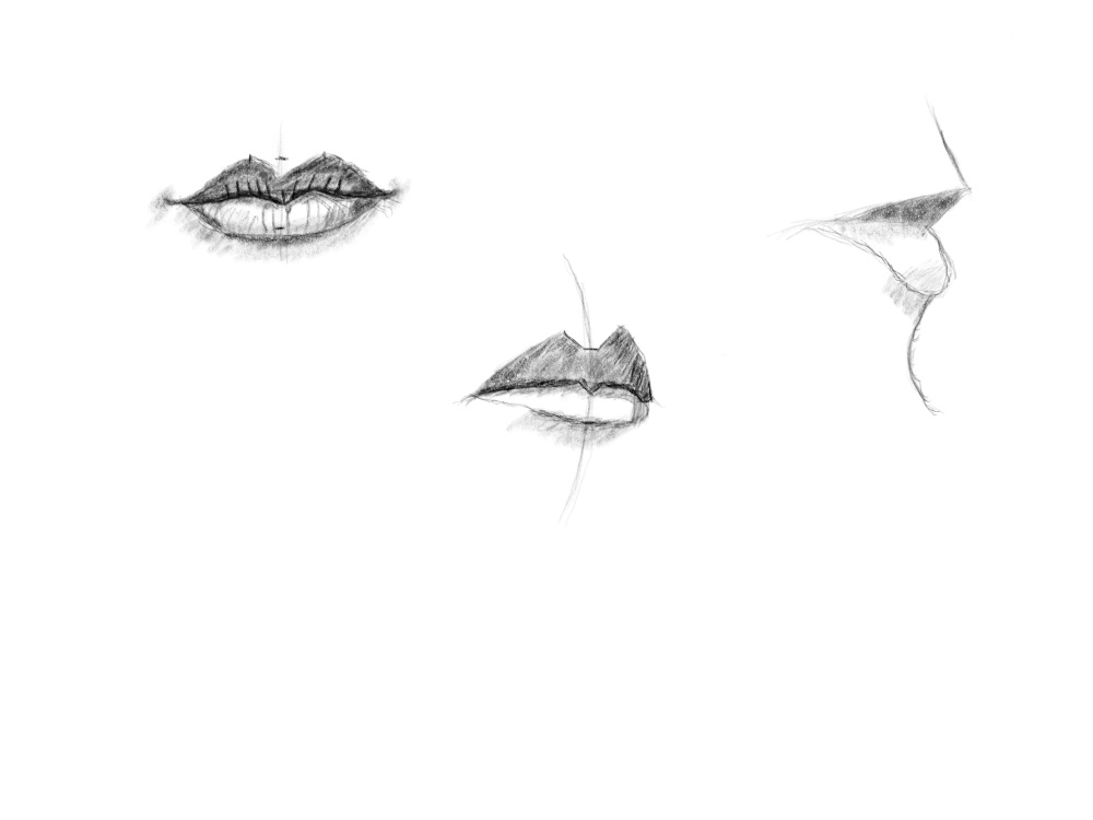 Nauka rysowania usta