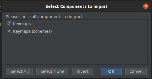 Webstorm: Import ustawień popup